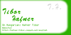 tibor hafner business card